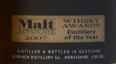Benriach Curiositas peated 10Y (2009) 46°