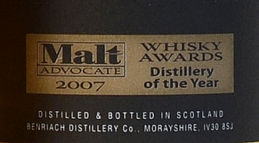 Benriach Curiositas peated 10Y (2009) 46°